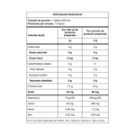 Información nutricional - ISO EliteMax Vainilla 1LB