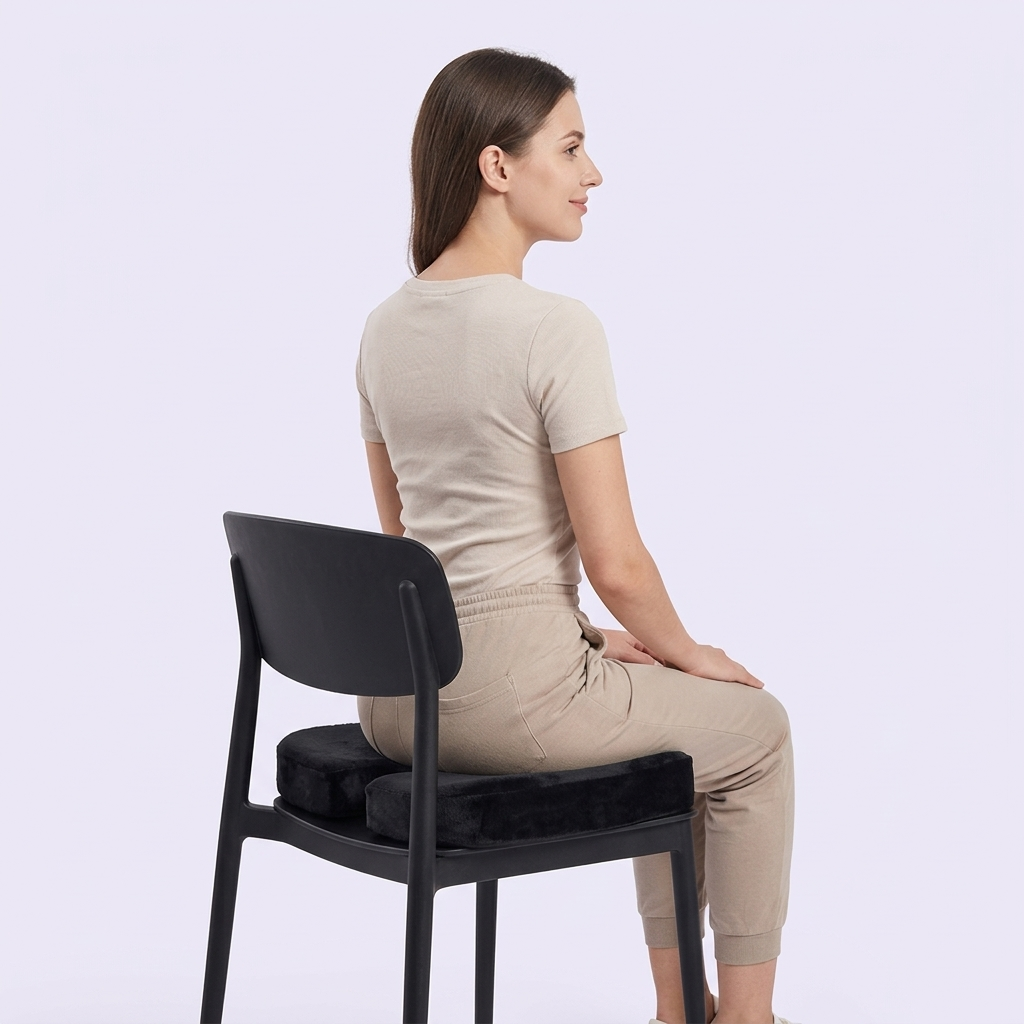 Cojín Ortopédico para Coxis de Espuma Viscoelástica. Siéntate sin dolor en el coxis y la zona lumbar