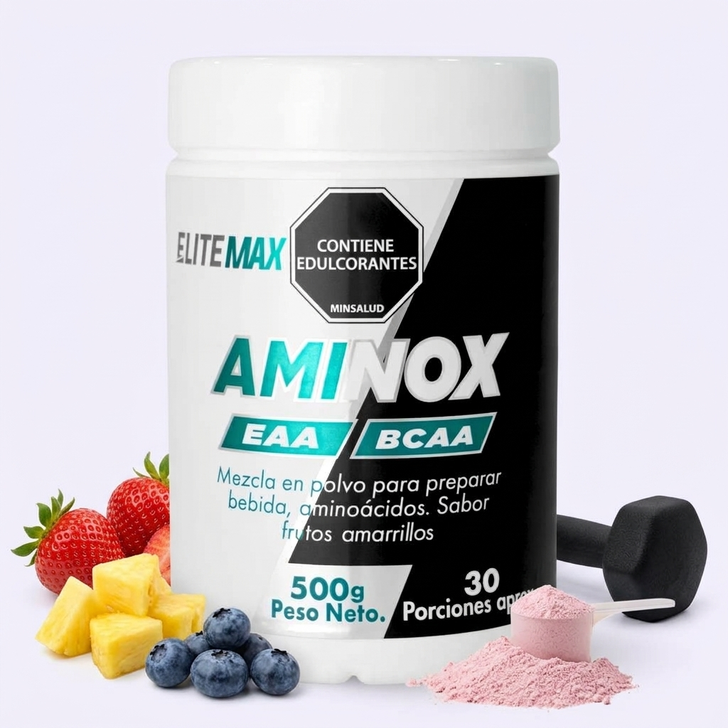 Aminox EAA EliteMax 500g. Recupera tus músculos y evita el catabolismo