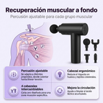 Pistola de Masaje Muscular Fascial Gun KH-320 con 4 cabezales