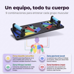 Multiplica tus ejercicios de pecho, espalda y brazos - Tabla de Flexiones Multifunción 9 en 1