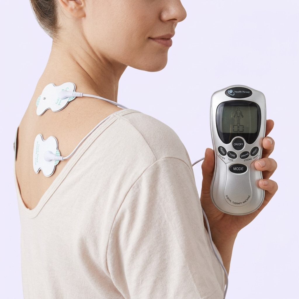 Alivia el dolor y tonifica tus músculos - Masajeador Digital de Gimnasia Pasiva 8 Electrodos