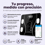 Controla tu peso y composición corporal - Báscula Inteligente Bluetooth