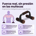 Fortalece pecho, tríceps y brazos con cada flexión - Soportes para Flexiones PVC X2