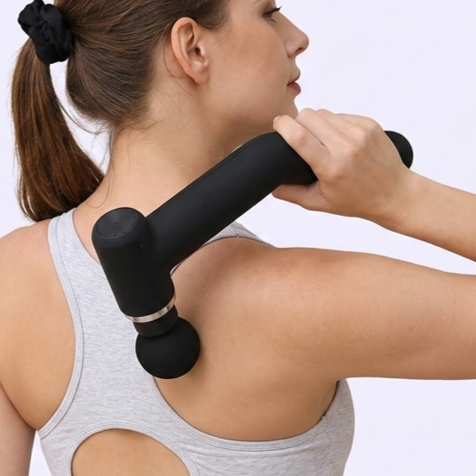 Alivia tu espalda tú mismo, sin ayuda - Fascial Gun con Extensor V-17