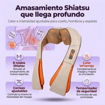 Masaje Shiatsu profundo para cuello, hombros y espalda - Masajeador Eléctrico Cervical