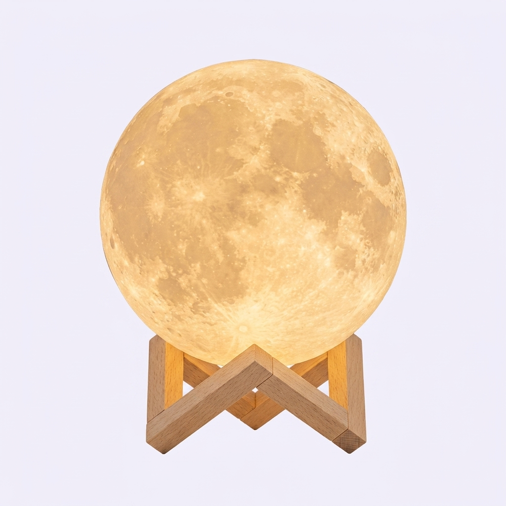 Crea noches mágicas y tranquilas - Lámpara Luna 3D con Control Remoto