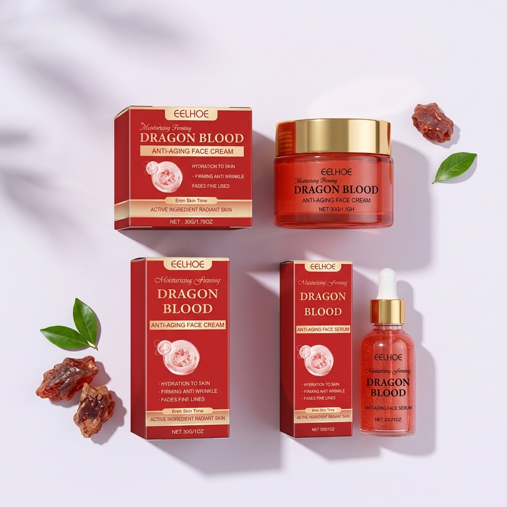 Regenera y rejuvenece tu piel con extracto de Sangre de Dragón - Set Tratamiento Facial Anti-edad