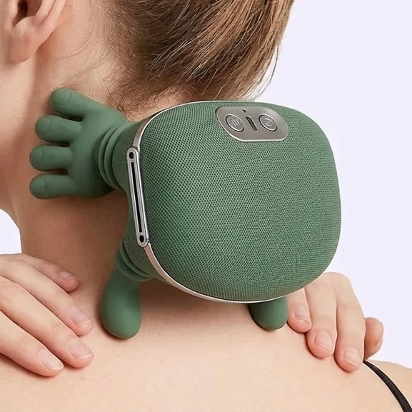 Simula el masaje de manos reales - Masajeador Eléctrico Portátil de Cuello