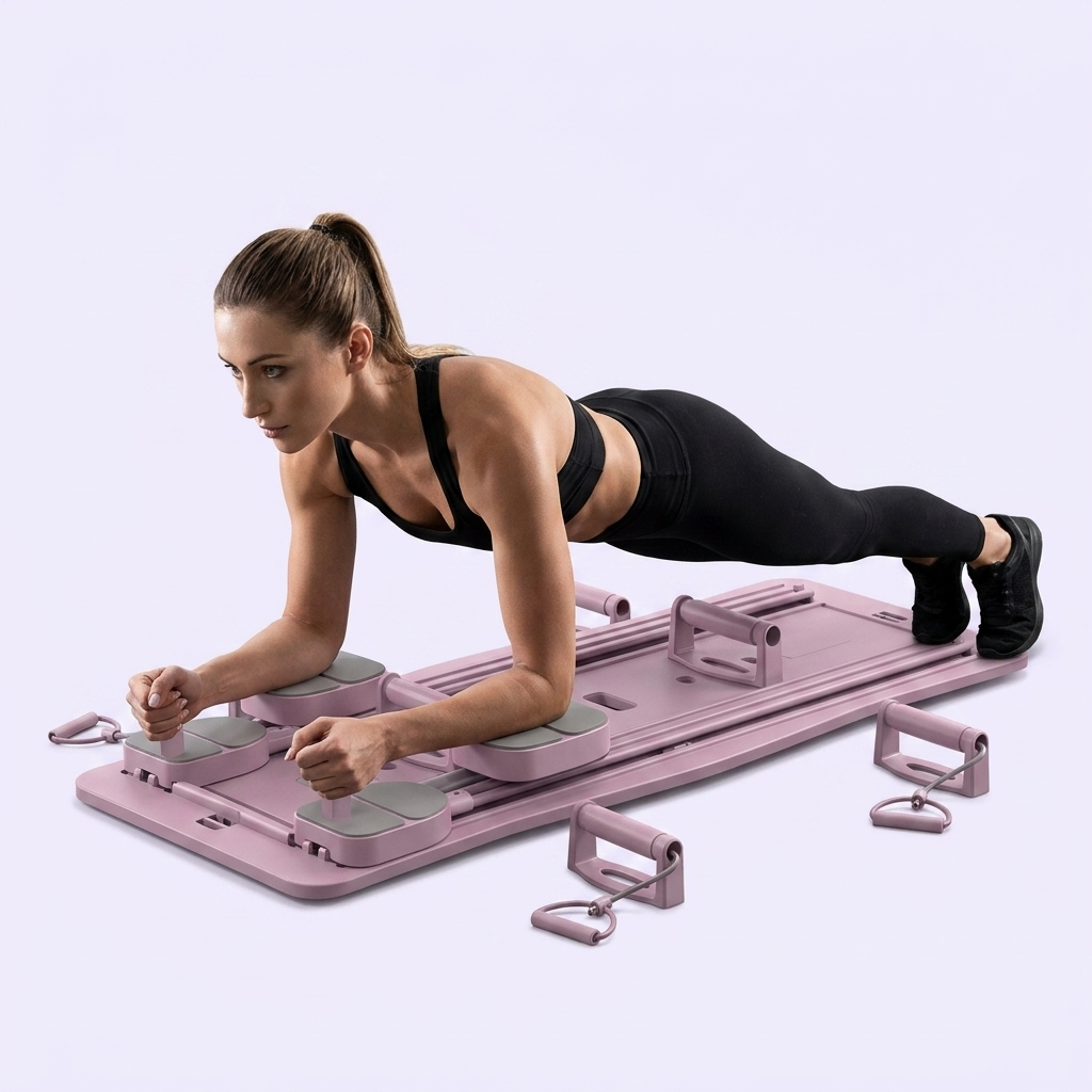 Entrena Cuerpo Completo en Casa - Tabla de Pilates Plegable Multifuncional