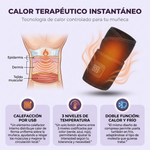 Alivia el Dolor de Muñeca con Calor Terapéutico - Muñequera Térmica Ajustable
