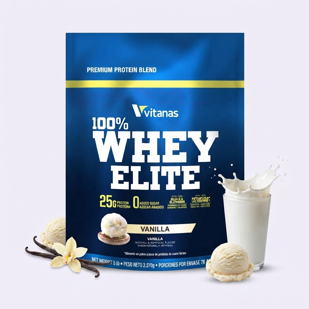 Potencia, Rendimiento y Definición Muscular - Whey Elite Vainilla 5LB