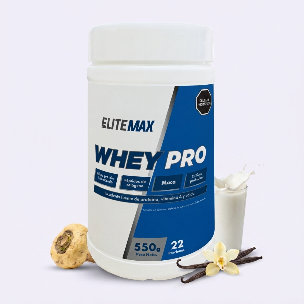 Fortalece tu Cuerpo y Cuida tu Bienestar Integral - Whey Pro EliteMax Vainilla