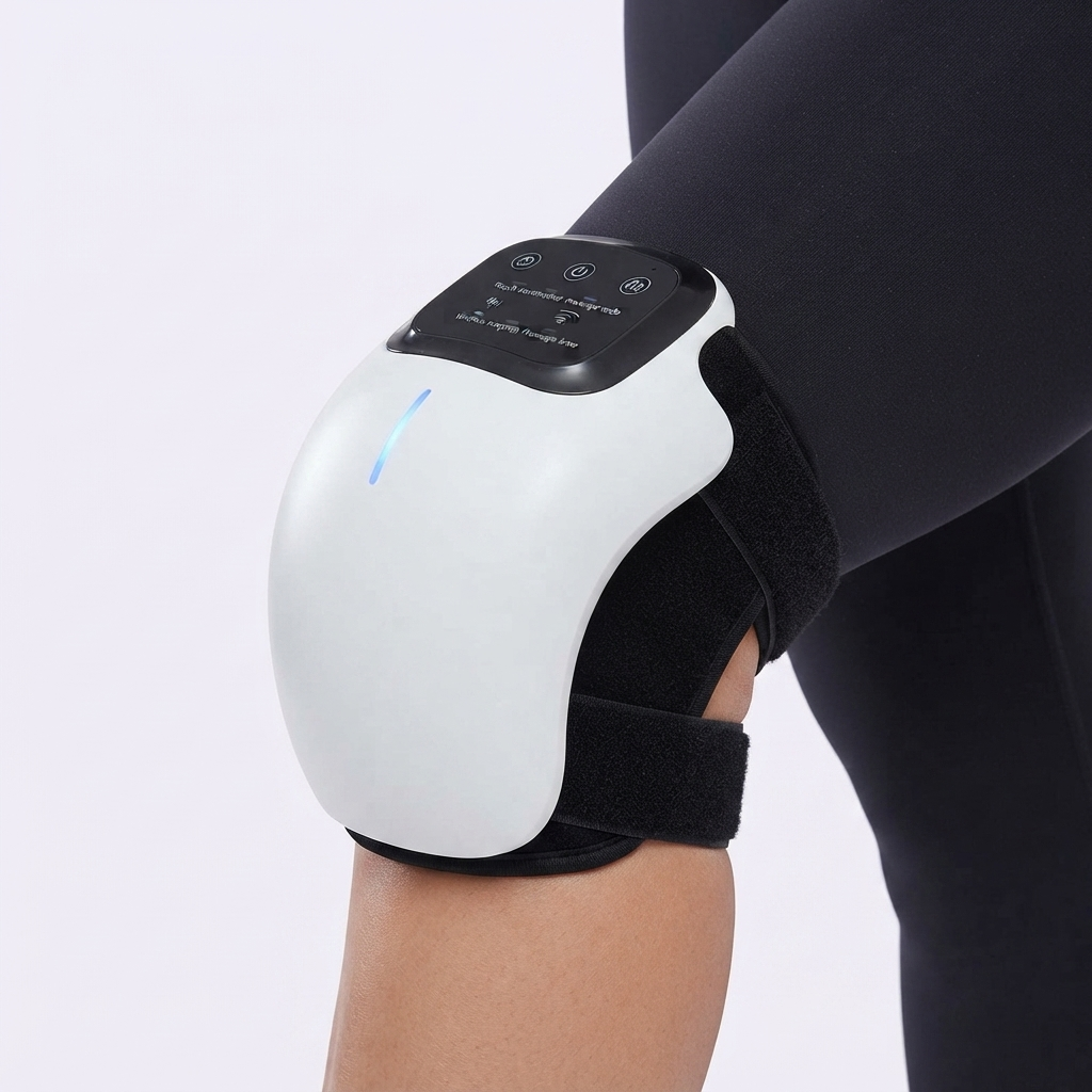 Alivia el dolor y la rigidez de rodilla con calor, vibración y luz roja - Masajeador de Rodillas Inalámbrico