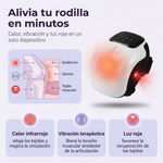 Alivia el dolor y la rigidez de rodilla con calor, vibración y luz roja - Masajeador de Rodillas Inalámbrico