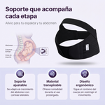 Alivia la presión en la espalda y mejora tu postura en el embarazo - Faja de Soporte Abdominal para Embarazadas