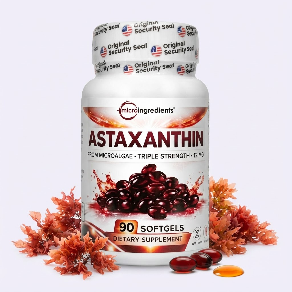 Protege tu cuerpo del estrés oxidativo con la máxima potencia - Suplemento de Astaxantina Triple Strength