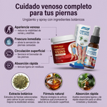 Mejora la apariencia de tus piernas con cuidado venoso natural - Combo Ungüento Varicose Veins x2 + Spray x1
