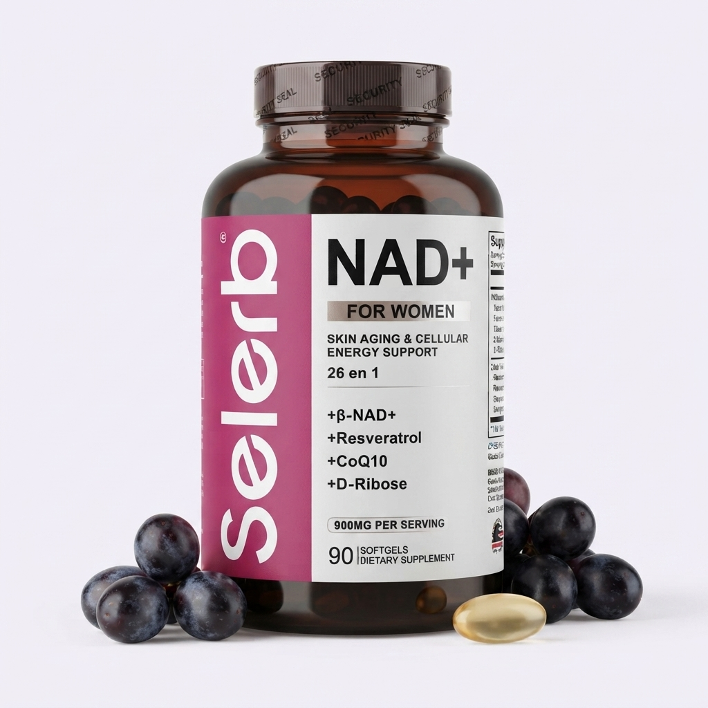 Favorece el envejecimiento saludable de tu piel desde adentro - Suplemento NAD+ para Mujer 26 en 1
