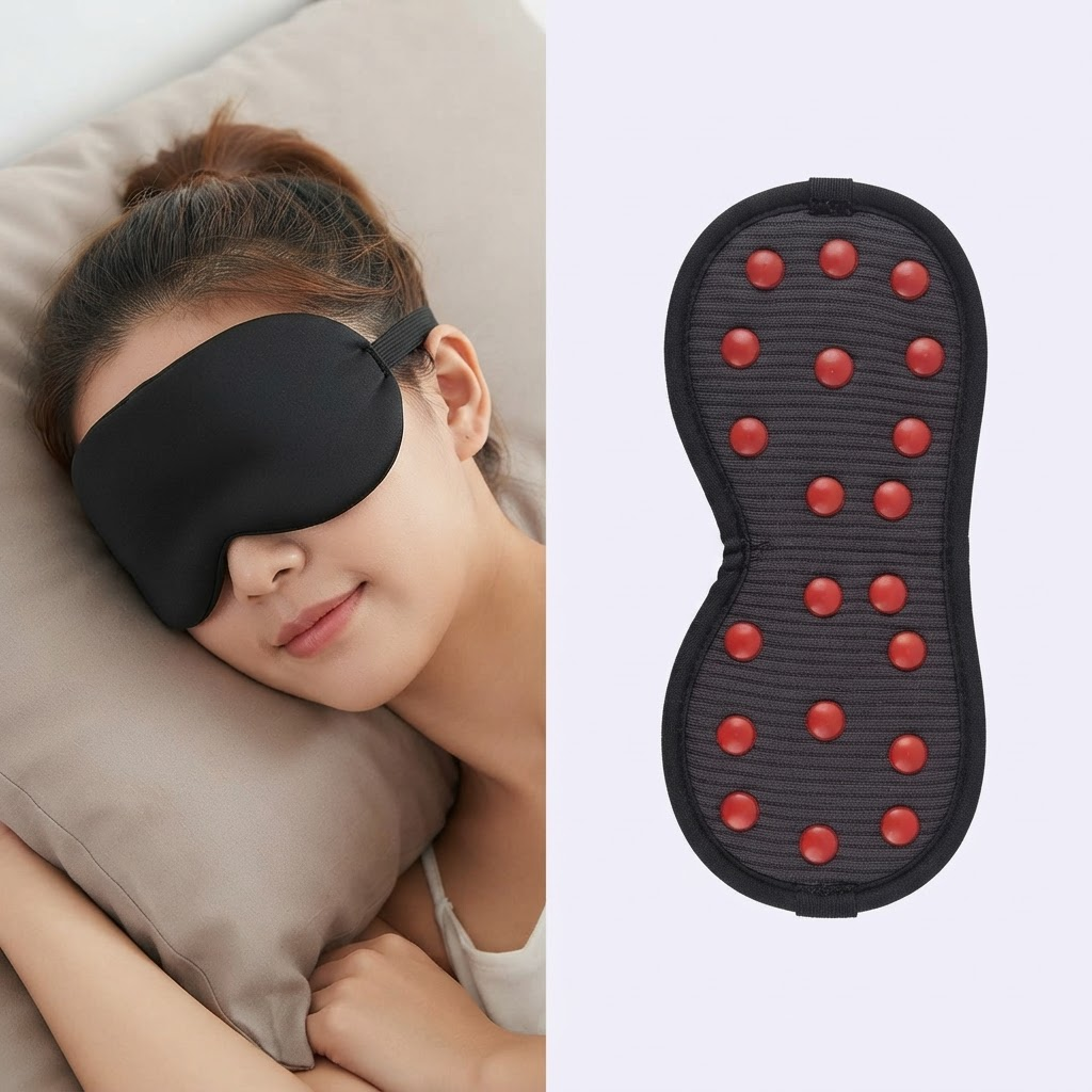 Descansa mejor y alivia la tensión ocular con magnetoterapia - Antifaz Magnético de 20 Imanes