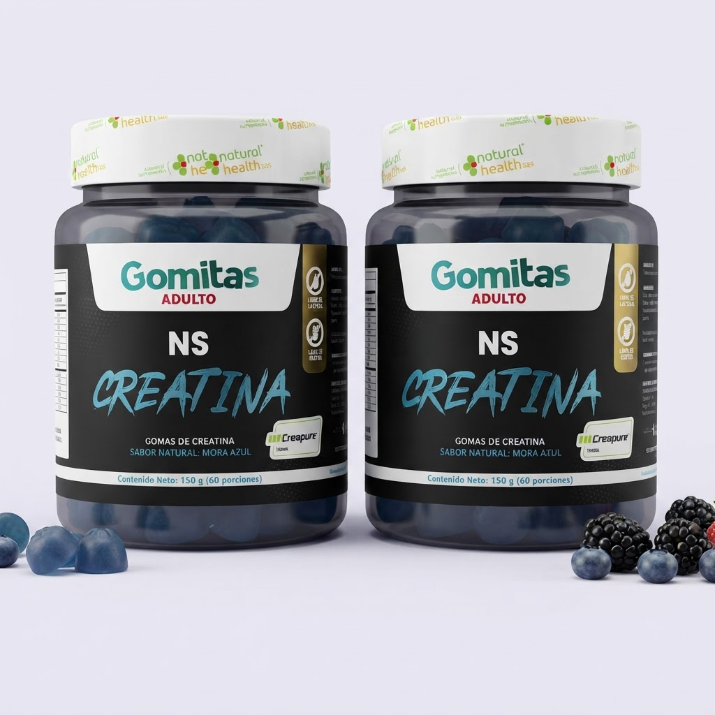 Combo Gomitas de Creatina NS x2 — Fuerza y músculo en formato gomita, sin mezclas ni agua