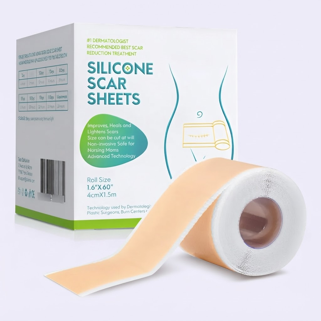 Reduce, suaviza y aclara cicatrices de forma no invasiva - Silicone Scar Sheets 4cm x 1.5m