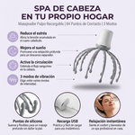 Relaja el cuero cabelludo, reduce el estrés y mejora el sueño - Pulpo Masajeador de Cabeza Recargable