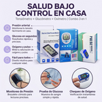 Controla tu presión, glucosa y oxígeno desde casa con un solo combo - Combo Medidor de Salud 3 en 1