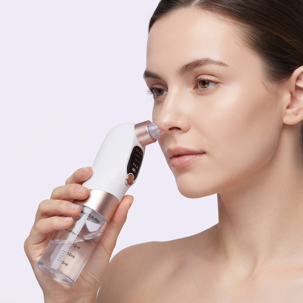 Elimina puntos negros, limpia los poros e hidrata en profundidad - Limpiador Facial de Succión con Agua