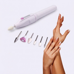 Lima, pule, da forma y quita cutículas con precisión profesional - Set Manicure Eléctrico Salonsharper 5 en 1