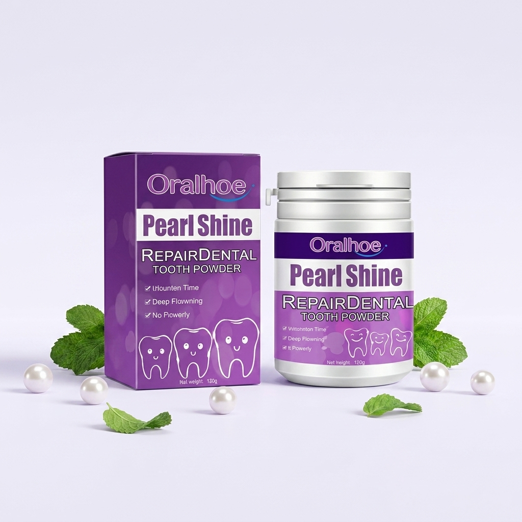 Blanquea, elimina manchas y cuida encías sin químicos agresivos - Oralhoe Pearl Shine Repair Dental Tooth Powder