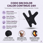 Alivia el dolor de codo, activa la circulación y aplica calor terapéutico continuo - Venda Térmica Eléctrica para Codo