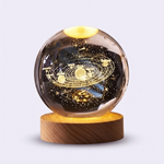 Lleva el universo a tu hogar con luz cálida y diseño en cristal - Lámpara Decorativa del Sistema Solar 3D