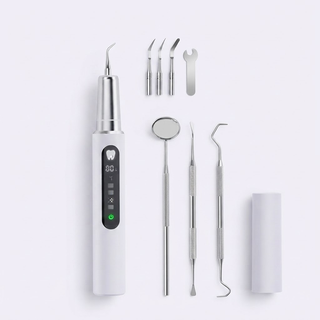 Elimina sarro, placa y manchas con vibración ultrasónica y protección de encías - Limpiador Dental Eléctrico Ultrasónico 5 Modos