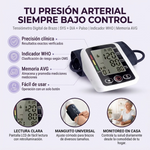 Controla tu presión arterial en casa con precisión clínica - Tensiómetro Digital de Brazo con Pantalla LCD Grande
