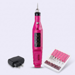 Lima, pule, graba y da forma a tus uñas con precisión profesional - Kit Pulidor de Uñas Eléctrico con 6 Brocas