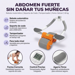 Fortalece el core, protege las muñecas y controla tu entrenamiento - Rueda Abdominal con Rebote Automático, Soporte de Codo y Temporizador