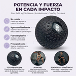 Desarrolla fuerza, potencia y resistencia con impacto total - Slam Ball Medicinal 8 kg Antideslizante