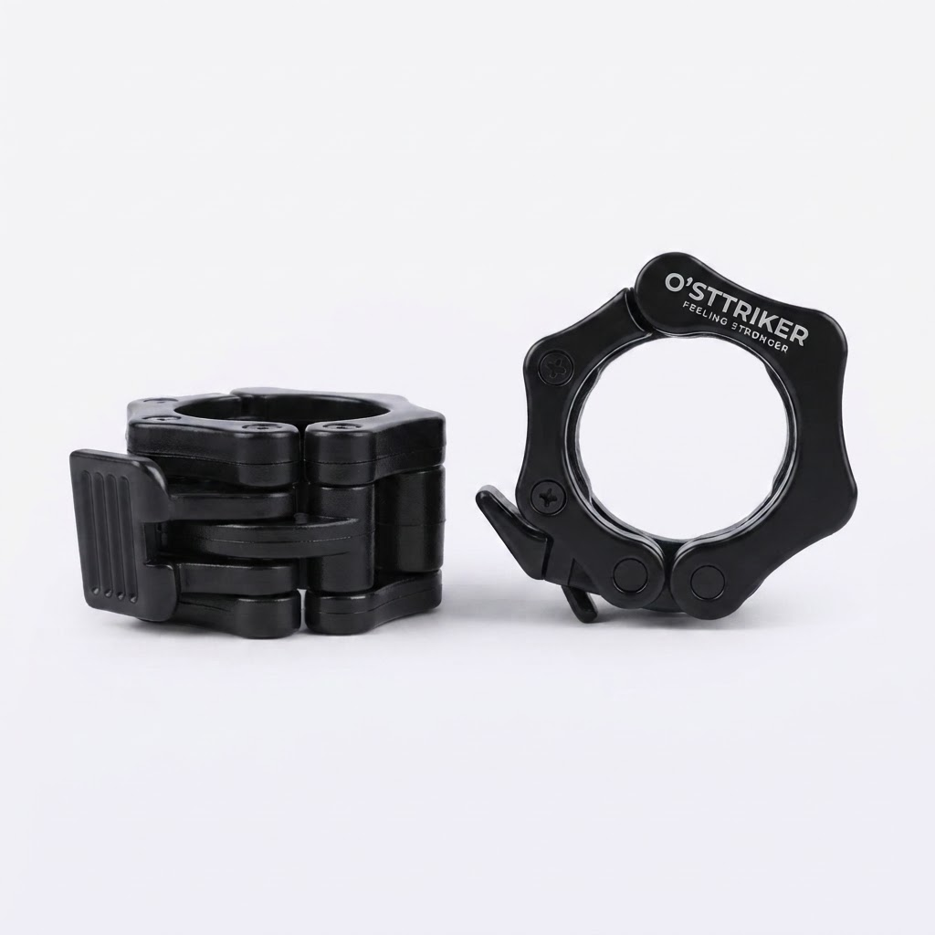 Fija los discos de tu barra olímpica de forma rápida, firme y segura - Collarines de Seguridad Sttriker x2 para Barra 2"