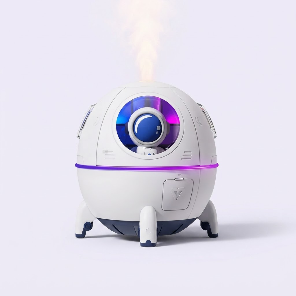 Humidifica, difunde aromas y decora con luz galaxia - Humidificador Difusor Galaxy Space Capsule 220ml USB