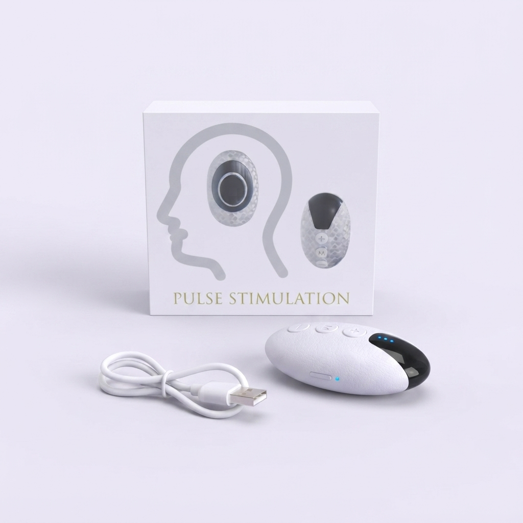 Alivia el estrés y relaja los músculos en cualquier momento - Dispositivo de Calma y Relajación Pulse Stimulation 15 Niveles