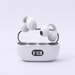 Escucha música sin tapar el oído y mantente alerta al entorno - Audífonos de Conducción Ósea con Clip de Oreja 6.5h Bluetooth