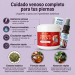 Mejora la apariencia de tus piernas con cuidado venoso natural - Combo Ungüento Varicose Veins x2 + Spray x1