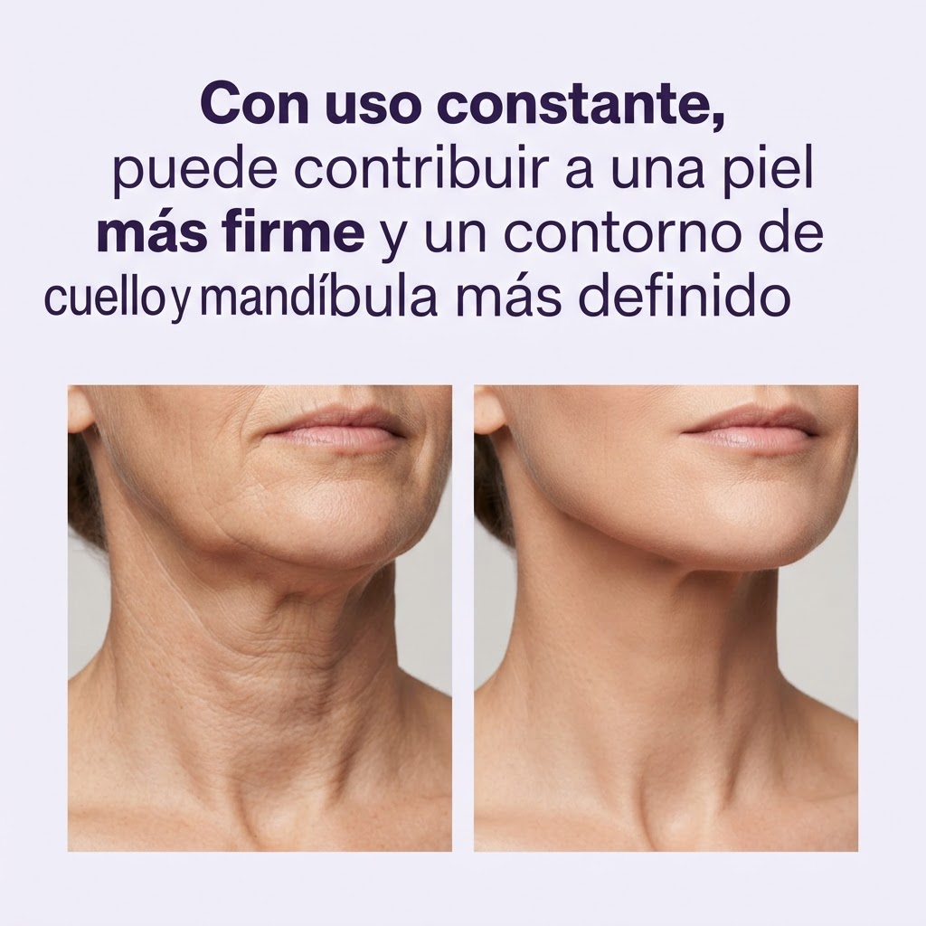 Masajea, Tonifica y Reafirma el Contorno del Cuello y la Mandíbula - Masajeador Facial 4 en 1