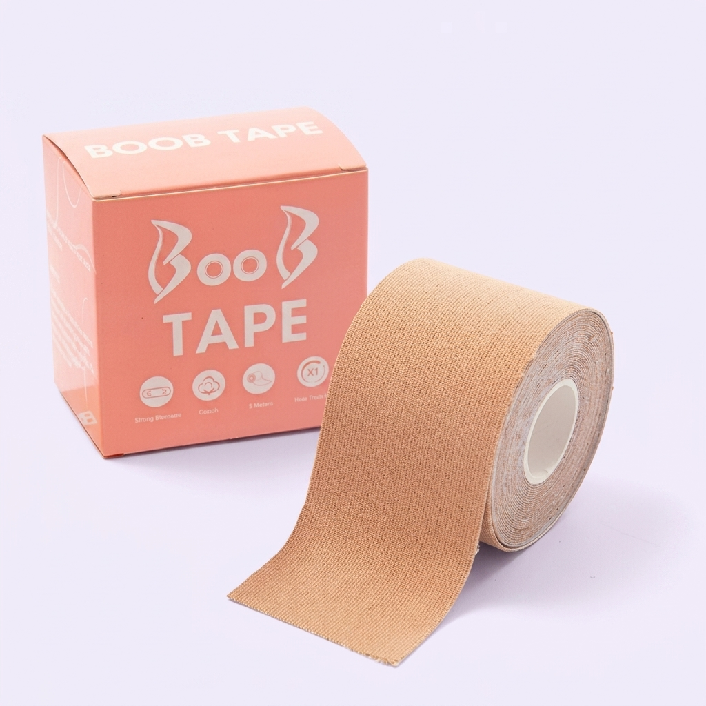 Luce cualquier escote sin brasier, con soporte invisible y resistente al agua - Boob Tape Levanta Busto
