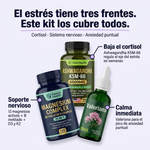 Kit Calma Natural: Ashwagandha + Magnesium Complex + Valeriana