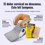 Kit Cuello Base: Masajeador Cervical + Manta Térmica + Parche Paingone Easy