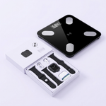 Kit Medición Deportista: Watch T55 Pro Max + Báscula Inteligente Bluetooth