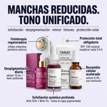 Kit Antimanchas: Peeling AHA/BHA + Sérum Despigmentante + Retinol + Fotones + Bloqueador SPF 100