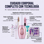 Kit Cuidado Corporal Completo: IPL + Manicura Eléctrica + Pies + Cejas + Removedor de Manchas + Manicura Manual